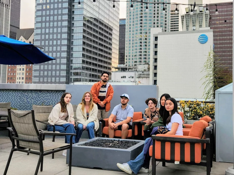 Members of the Prins Lab hanging out