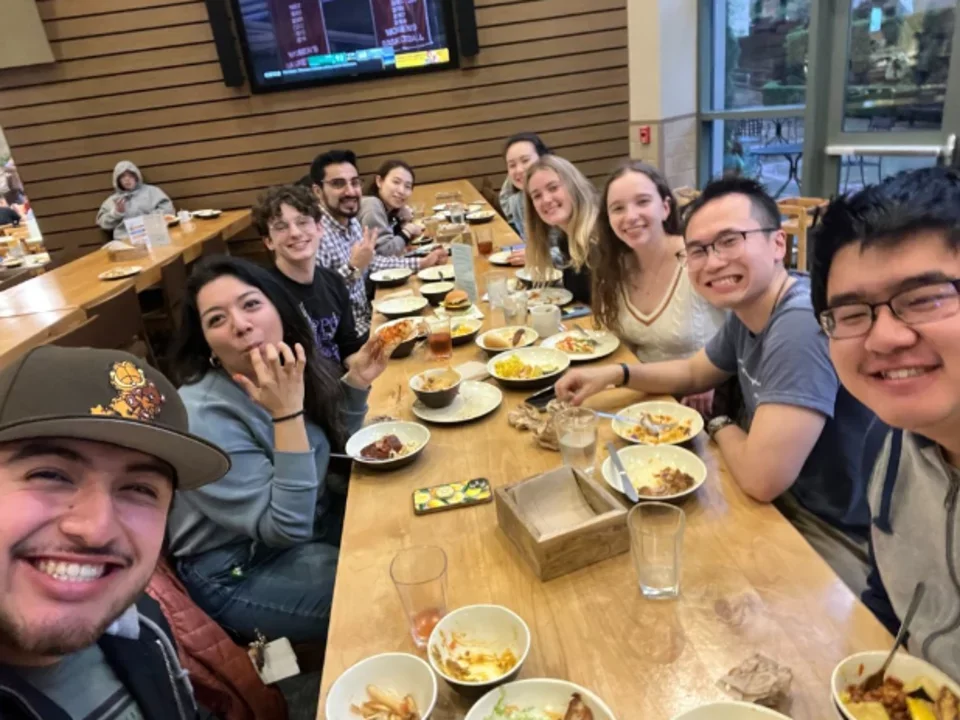 Members of the Robert Prins Lab UCLA at Dinner